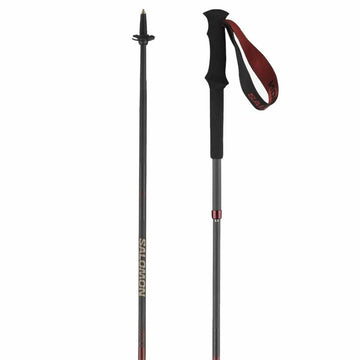 Set of 2 trekking poles Salomon Quest Carbon Foldable Black 120 cm