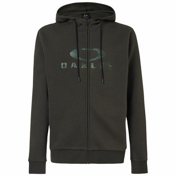 Herren Sweater mit Kapuze Oakley Bark Fz Hoodie 2.0 grün Dunkelgrün