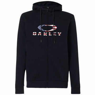 Herren Sweater mit Kapuze Oakley Bark Fz Hoodie 2.0 Schwarz