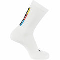 Sports Socks Salomon Pulse Race Flag Crew White
