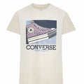Kurzarm-T-Shirt für Kinder Converse CNVG FLORAL LEOPARD SNEAKER TE 4CG166 Beige