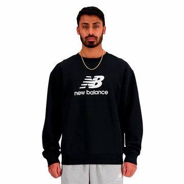 Men’s Sweatshirt without Hood New Balance Sport Essentials Fleece Logo Black