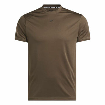 Herren Kurzarm-T-Shirt Reebok Id Train Ss Tech Tee Braun Hellbraun