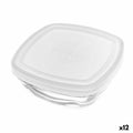 Square Lunch Box with Lid Duralex FreshBox Transparent 300 ml 11 x 11 x 4,5 cm (12 Units)