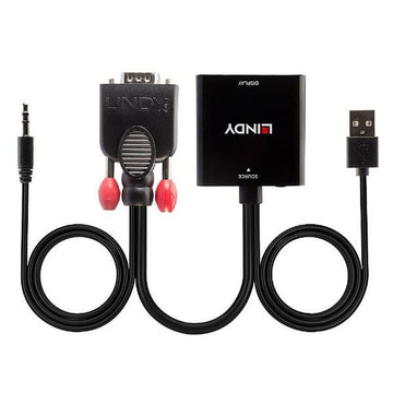 VGA-zu-HDMI-Adapter mit Audio LINDY 38284 Schwarz