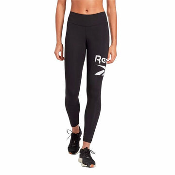 Sporthose Damen Reebok Identity Bl Cotton Schwarz