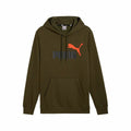 Herren Sweater mit Kapuze Puma Ess+ 2 Col Big Logo Braun