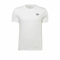 Herren Kurzarm-T-Shirt Reebok Identity Left Chest Logo Weiß