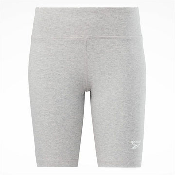 Short Sports Leggings Reebok Identity Sl Fitted Short Grey