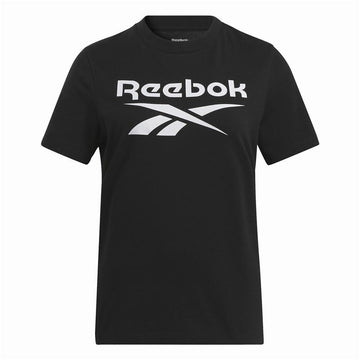 Women’s Short Sleeve T-Shirt Reebok Identity Big Logo Black