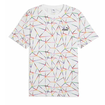 Men’s Short Sleeve T-Shirt Puma LOVE UNITED AOP Tee   684700 02 White