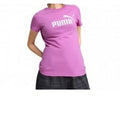 Damen Kurzarm-T-Shirt Puma ESS No. 1 Logo Tee Rosa
