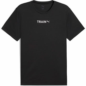 Herren Kurzarm-T-Shirt Puma M Graphics Training Schwarz