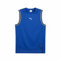 t-shirt de basket Puma Winning t Mesh Bleu