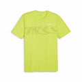 Men’s Short Sleeve T-Shirt Puma RUN FAVORITE S GRA Light Green