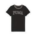Kurzarm-T-Shirt für Kinder Puma QUAD G Schwarz