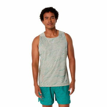 Tanktop Mann Asics Fujitrail Singlet Grau Hellgrau