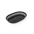 Bread Basket Black Plastic Rectangular 27,4 x 17,5 x 3,6 cm (36 Units)
