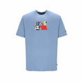 Herren Kurzarm-T-Shirt Russell Athletic Emt E36211 Blau Indigo