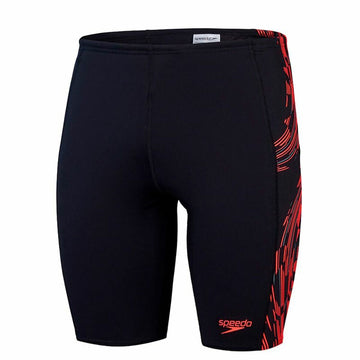 Herren Badehose Speedo Tech Panel Jammer Schwarz