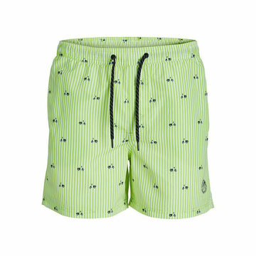 Herren Badehose PSTFIJI JJSWIM MINI STRIPE LY  Jack & Jones 12227350 grün