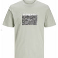 Herren Kurzarm-T-Shirt Jack & Jones JCOTARMAC CAMO FRONT TEE 12273239 grün