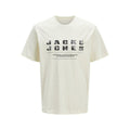 Herren Kurzarm-T-Shirt Jack & Jones JCORECHARGE FRONT BRANDING TEE CREW NECK 12274716 Weiß