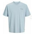 Herren Kurzarm-T-Shirt Jack & Jones JCOPACER BACK PRINT TEE 12273297 Blau