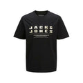 Herren Kurzarm-T-Shirt Jack & Jones JCORECHARGE FRONT BRANDING TEE CREW NECK 12274716 Schwarz