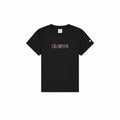 Damen Kurzarm-T-Shirt Champion Crewneck Croptop Schwarz