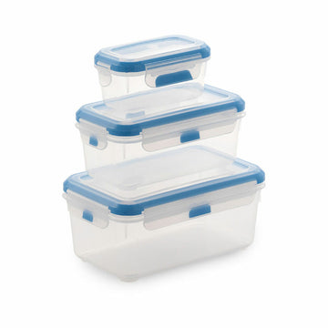 3 Lunchbox-Set SP Berner super lock rechteckig Durchsichtig Kunststoff (3 Stück)