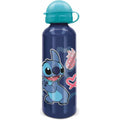 Bouteille d'eau Stitch Bleu Aluminium 530 ml