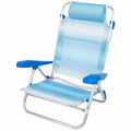 Gepolsterte Campingstuhl Aktive 72 x 63 x 21 cm Celeste