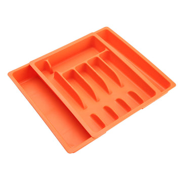 Cutlery Organiser Versa Orange polypropylene 38 x 6 x 48 cm