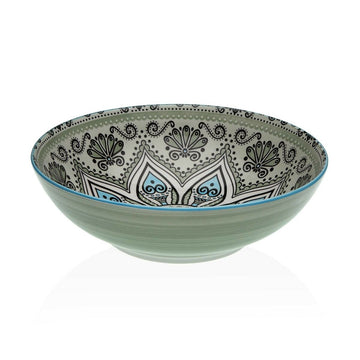 Salatschüssel Versa grün aus Keramik Porzellan 22,5 x 9 x 22,5 cm