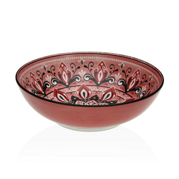 Salatschüssel Versa Rot aus Keramik Porzellan 22,5 x 9 x 22,5 cm