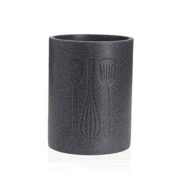 Pot for Kitchen Utensils Versa Resin Ceramic 13 x 17,5 x 13 cm