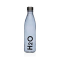 Water bottle Versa Blue Glass Aluminium 1 L 8 x 31 x 8 cm