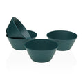 Pot for Kitchen Utensils Versa Polyethylene RPET 6,4 cm 4 Pieces