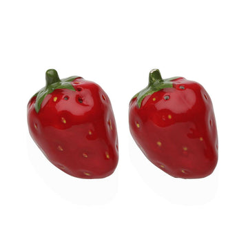 Salière et Poivrière Versa Céramique Dolomite Fraise 6,3 X 7,3 X 6,3 CM