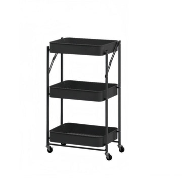 Vegetable trolley Versa Black Metal
