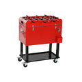 Tragbarer Kühlschrank Home ESPRIT Schwarz Rot Metall 71 x 62 x 85 cm