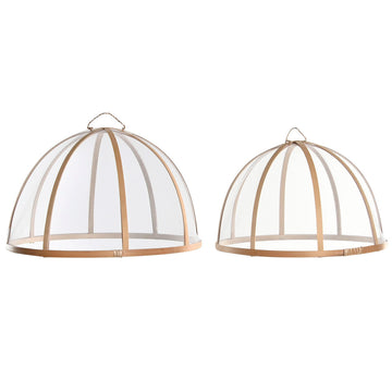 Plate cover Home ESPRIT Bamboo 35 x 35 x 22 cm