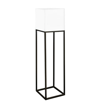Stehlampe Block Weiß Grau E27 38 x 38 x 155 cm