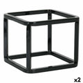 Kitchen Utensils Stand Inde Metal 12 x 12 x 10 cm Multi-purpose basket (2 Units)