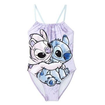 Badeanzug für Mädchen Stitch Bunt