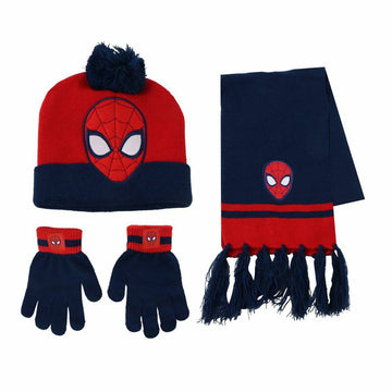 Mütze und Handschuhe Spider-Man Blau