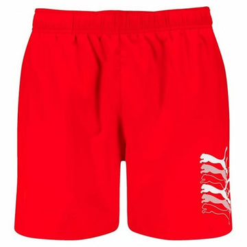 Men’s Bathing Costume Puma Swim Cats Mid Red