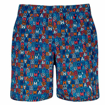 Children’s Bathing Costume Puma Printed Mid Shorts 1P Blue
