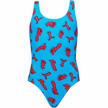 Maillot de Bain Fille Puma Bleu Eau